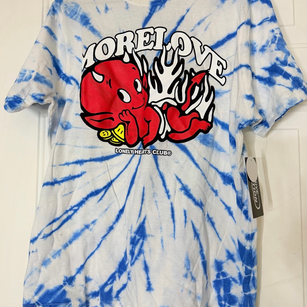 Blue Tie-Dye Short Sleeve Tee